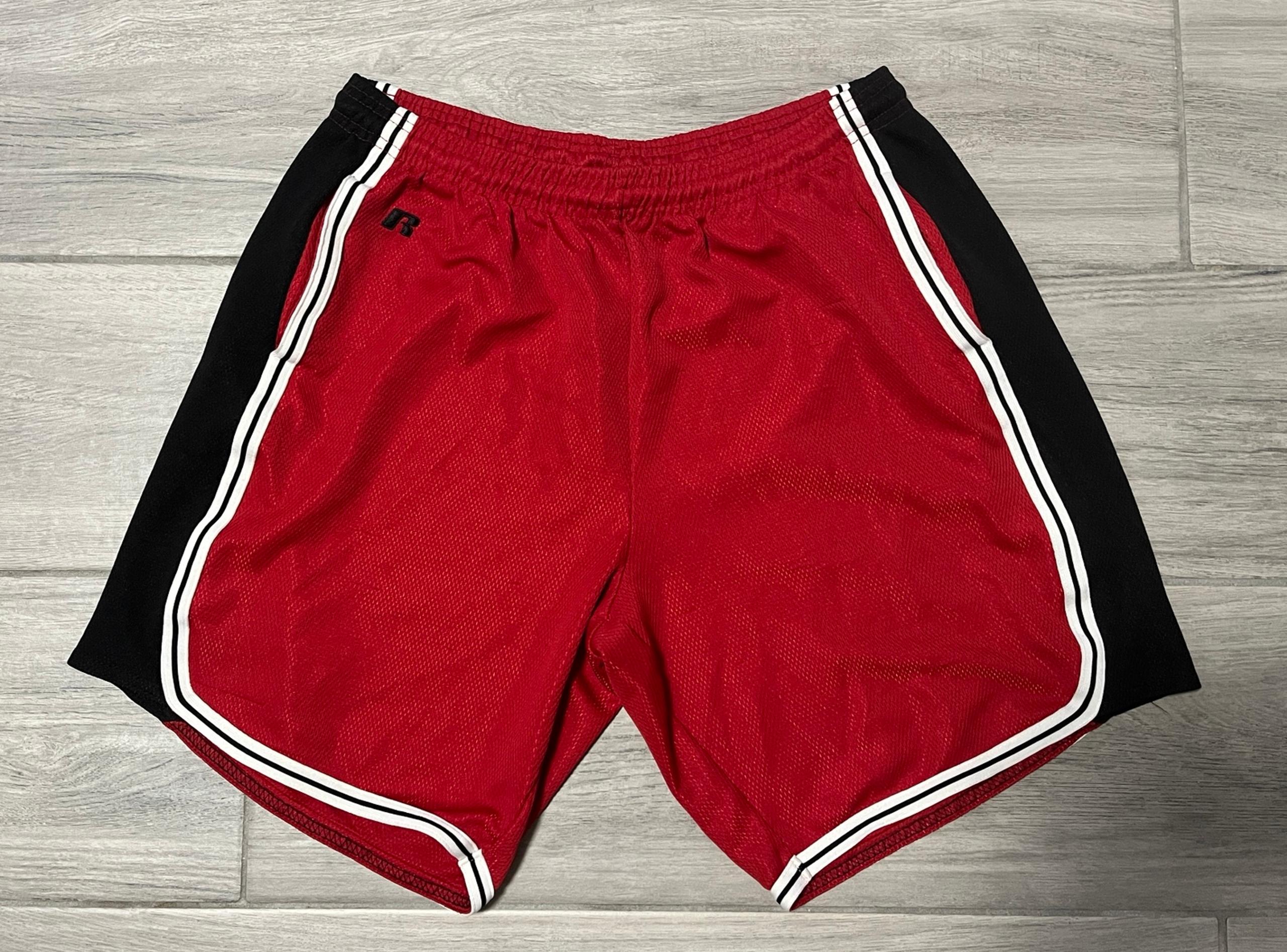 Basketball Shorts Mens Large Red Active Stretch - Russell Athletic