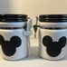 2 DISNEY PARKS AUTHENTIC ORIGINAL MICKEY MOUSE CERAMIC WriteOn CANISTER Spoon