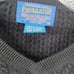 Pendleton Men's Black Cable Knit V-Neck Woolen Pullover Sweater Size S