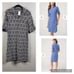 J. Mclaughlin Lawrence shift dress optic Pop 70s MOD geometric print NWT