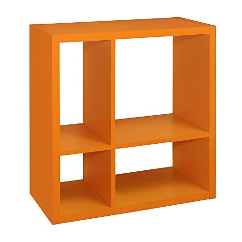 Kings Brand Furniture - Katelyn 4-Cube Open Bookcase, Kids Toy Storage Shelf