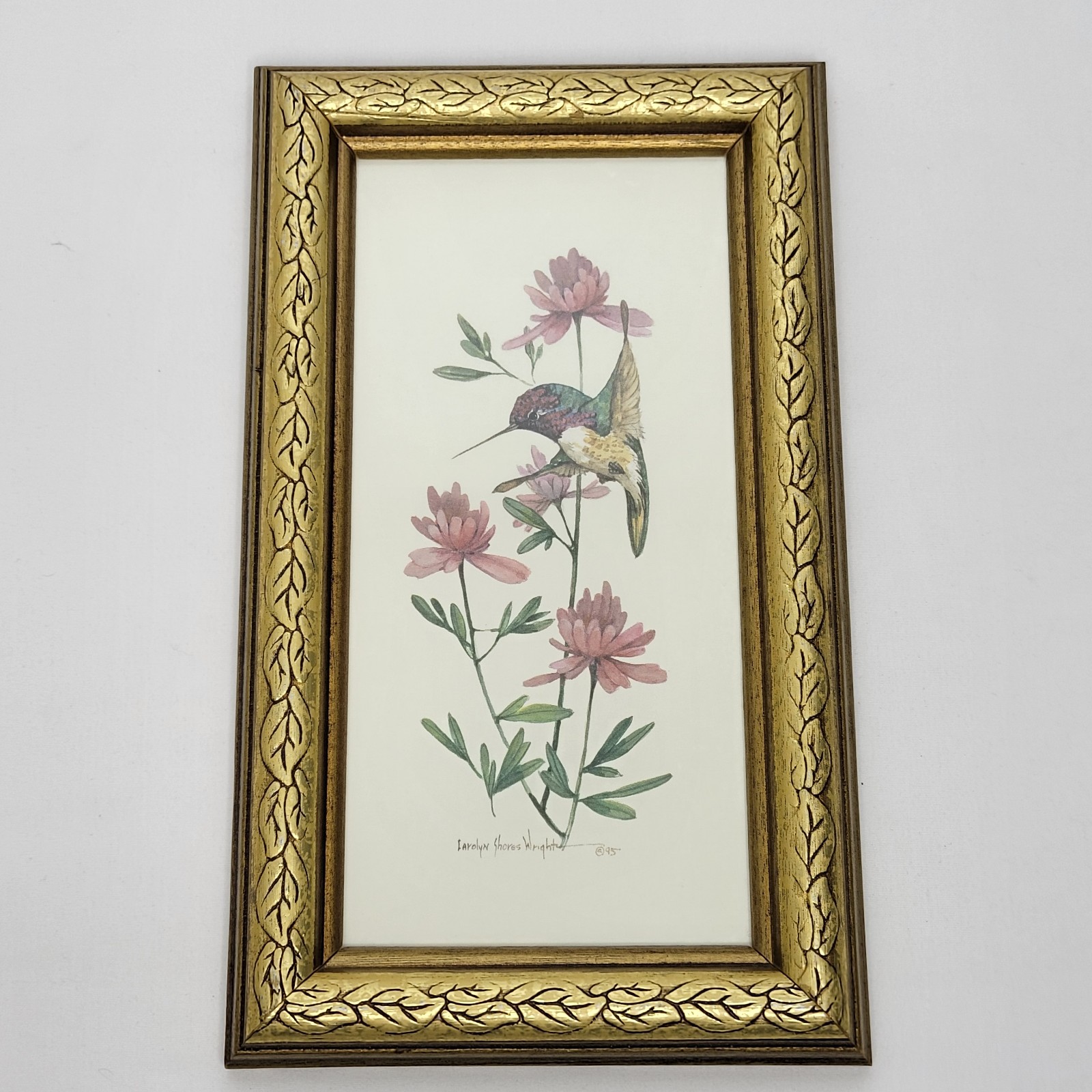 Set 3 Framed Carolyn Shores Wright Hummingbird Prints 9.75 shops