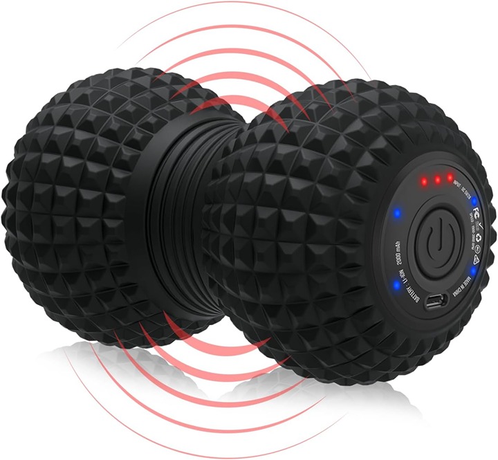 Peanut Massage Ball with Ultra Strong Vibration, Electric Rechargeable Therapy R