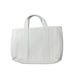 New Tory Burch Small Canvas Tote Bag In Ivory/ Natural Color