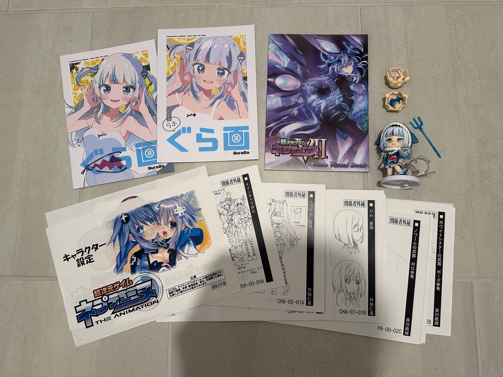 Gawr Gura and Neptunia Lot