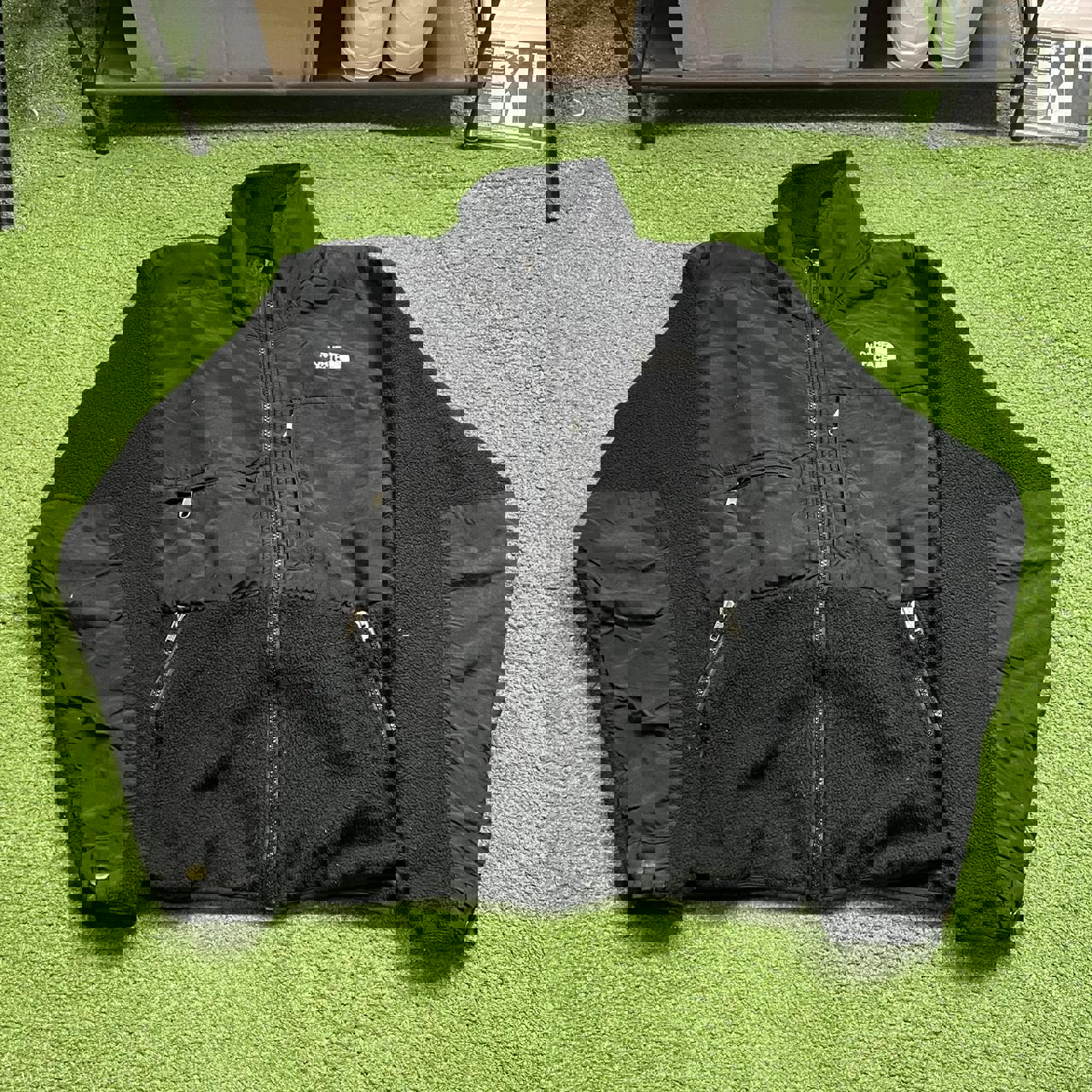 vintage the north face black denali fleece jacket