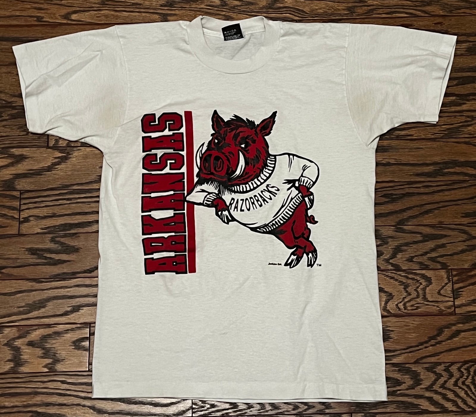 Vintage Arkansas Razorbacks Shirt Size Small NCAA Basketball READ BELOW