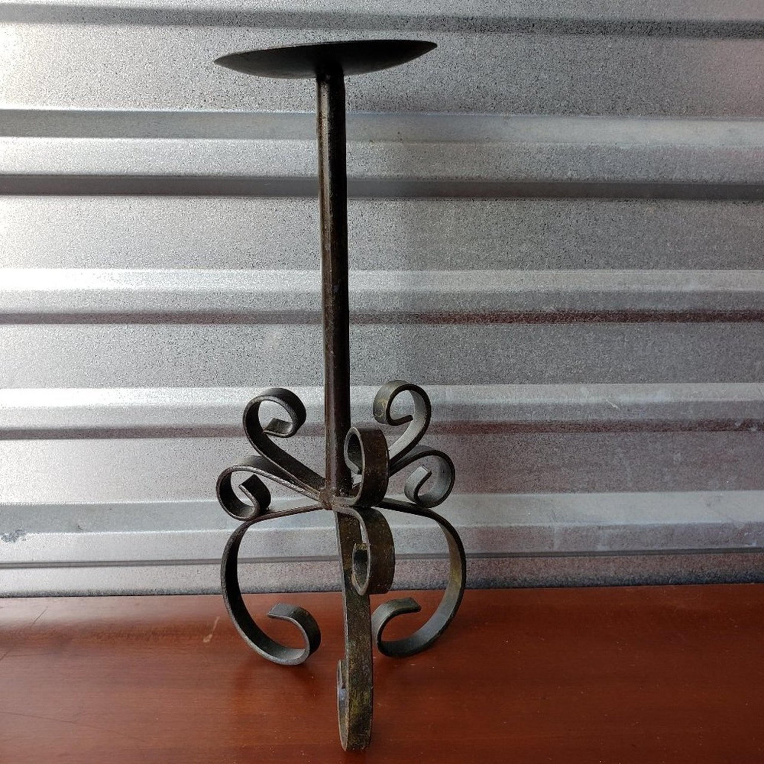 Hobby Lobby Distressed Iron Candlestick