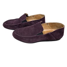 Neil Barrett Loafers Mens Suede Leather Slip On Comfort Lightweight Purple 10