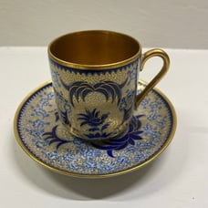 Rare antique arabia finland demitasse she fo cup and Saucer