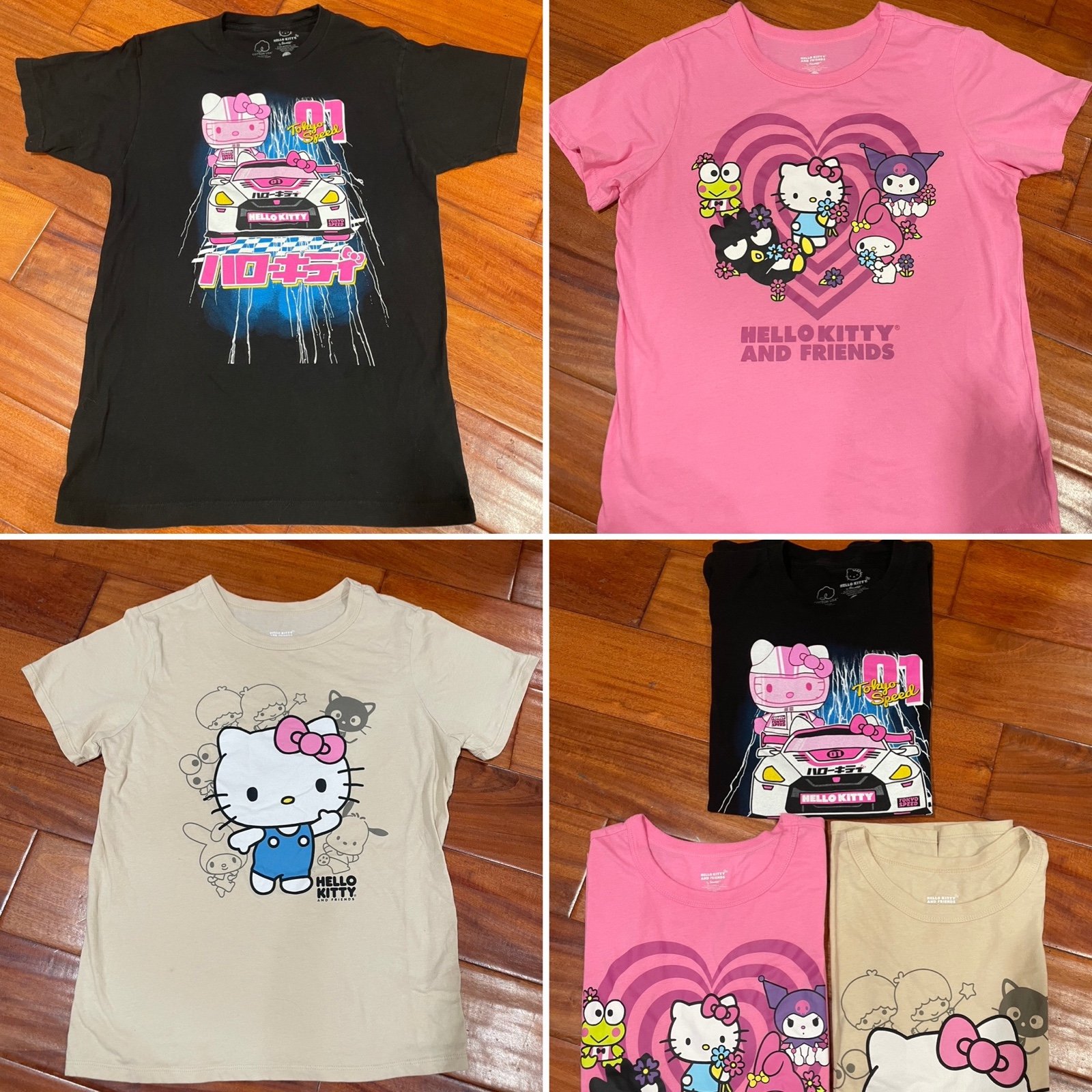 X3 Hello Kitty & Friends MEDIUM Tees