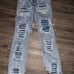 ripped flare jeans