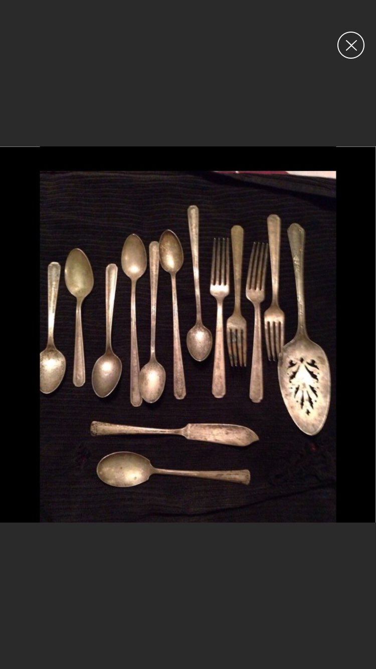 14 pc. Old Flatware