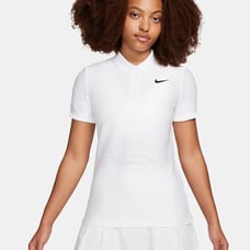 Nike Victory Dri-FIT Golf Polo Ribbed Shirt White
