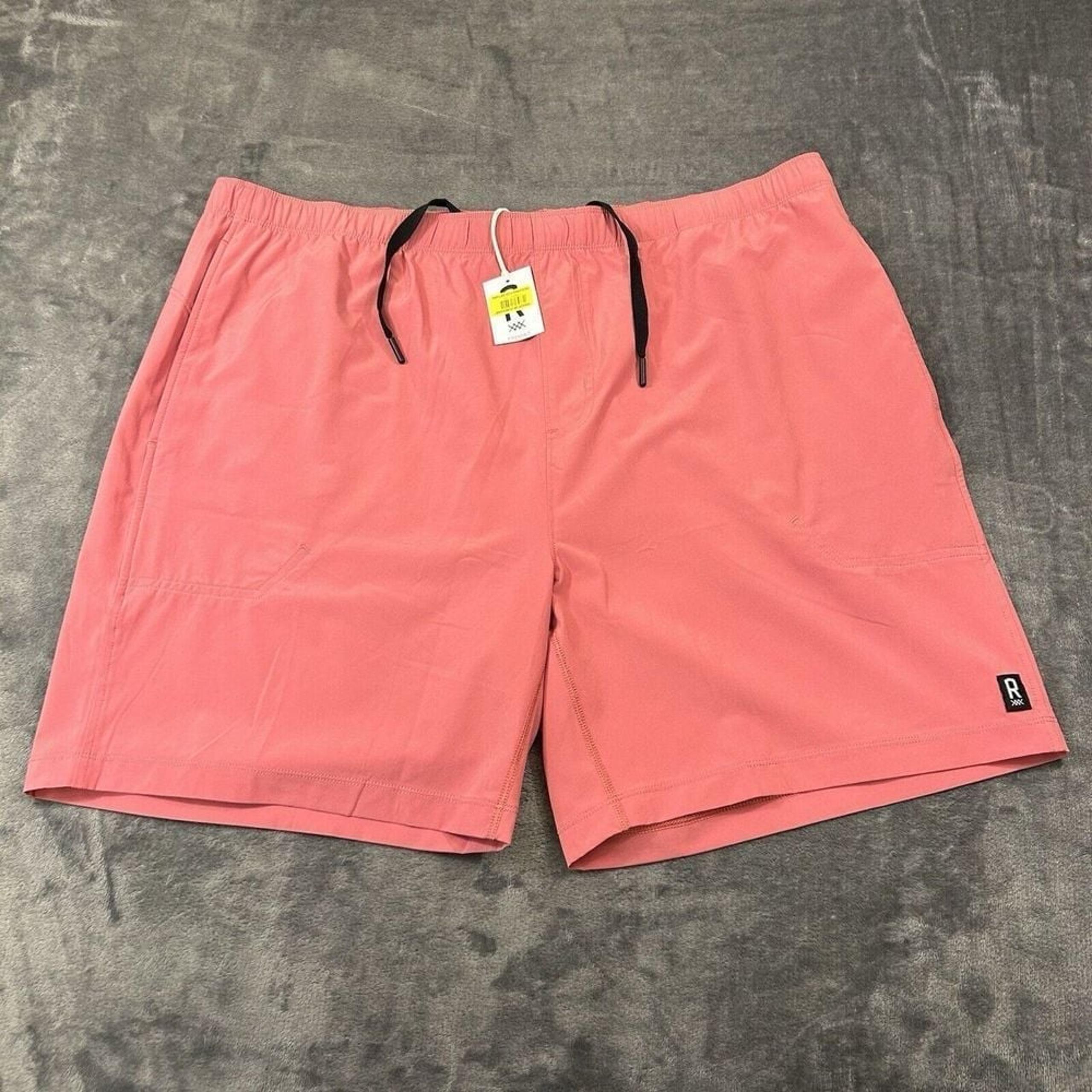 Rhone Essentials Athletic Shorts Mens XXL 39" Coral Red/Pink Performance NEW