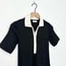 AYR The Scout Dress in Seashell Collared NEW Black Preppy size XS