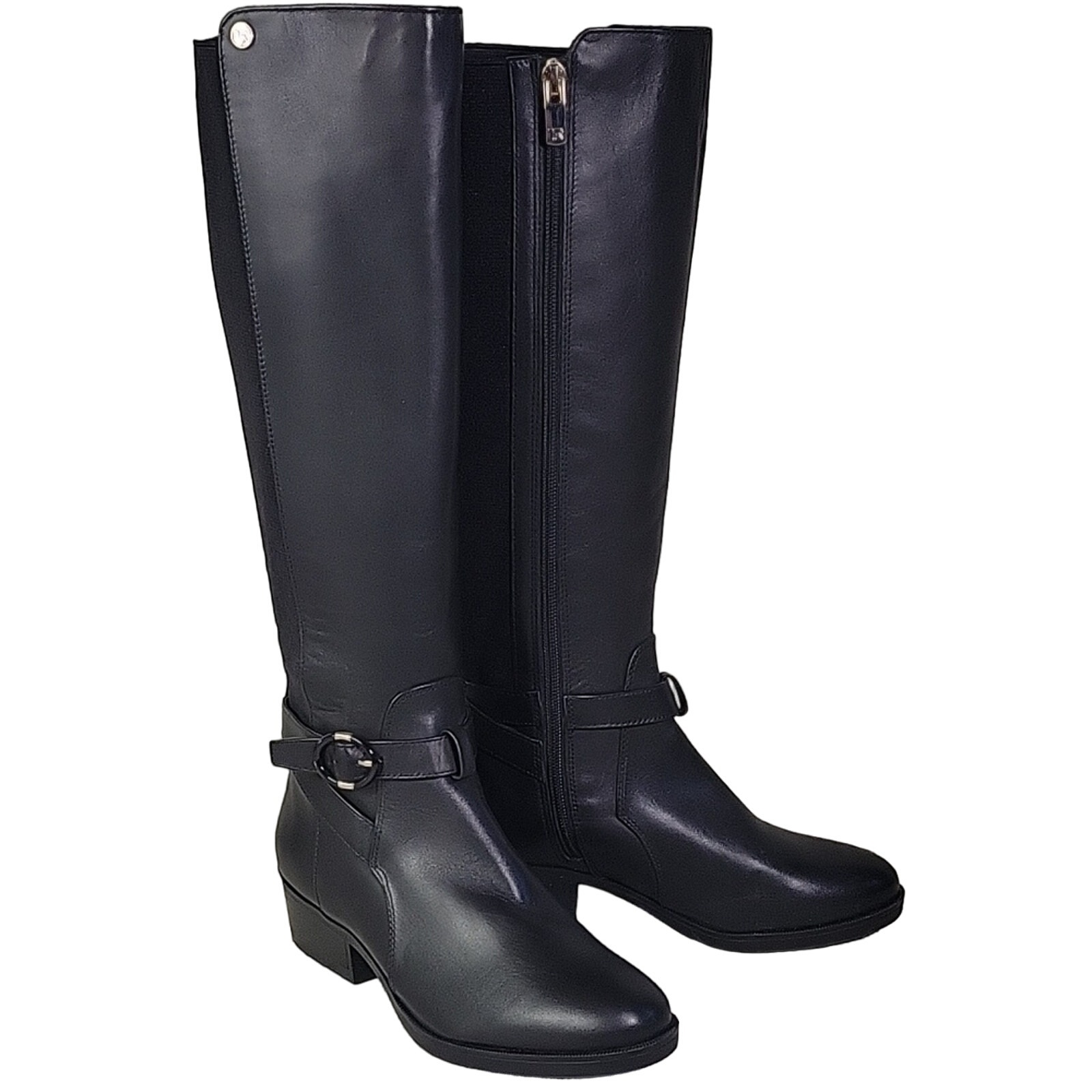 Taryn Rose Black Leather Gigi Casual Dress Boot Womens Size 5 NEW