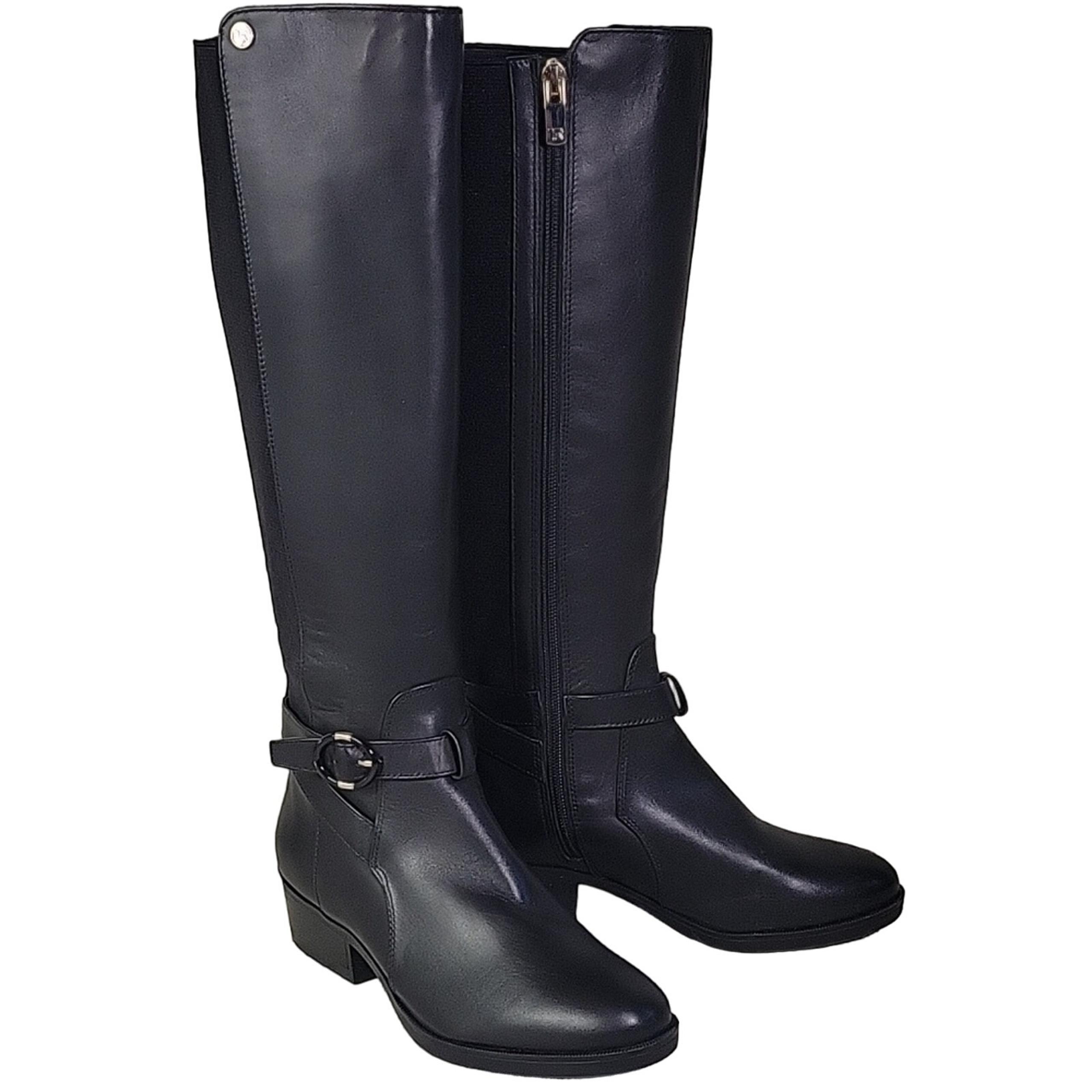 Taryn Rose Black Leather Gigi Casual Dress Boot Womens Size 5 NEW