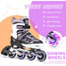 Adjustable Illuminating Inline Skates with Light up Wheels, Fun Flashing Beginne