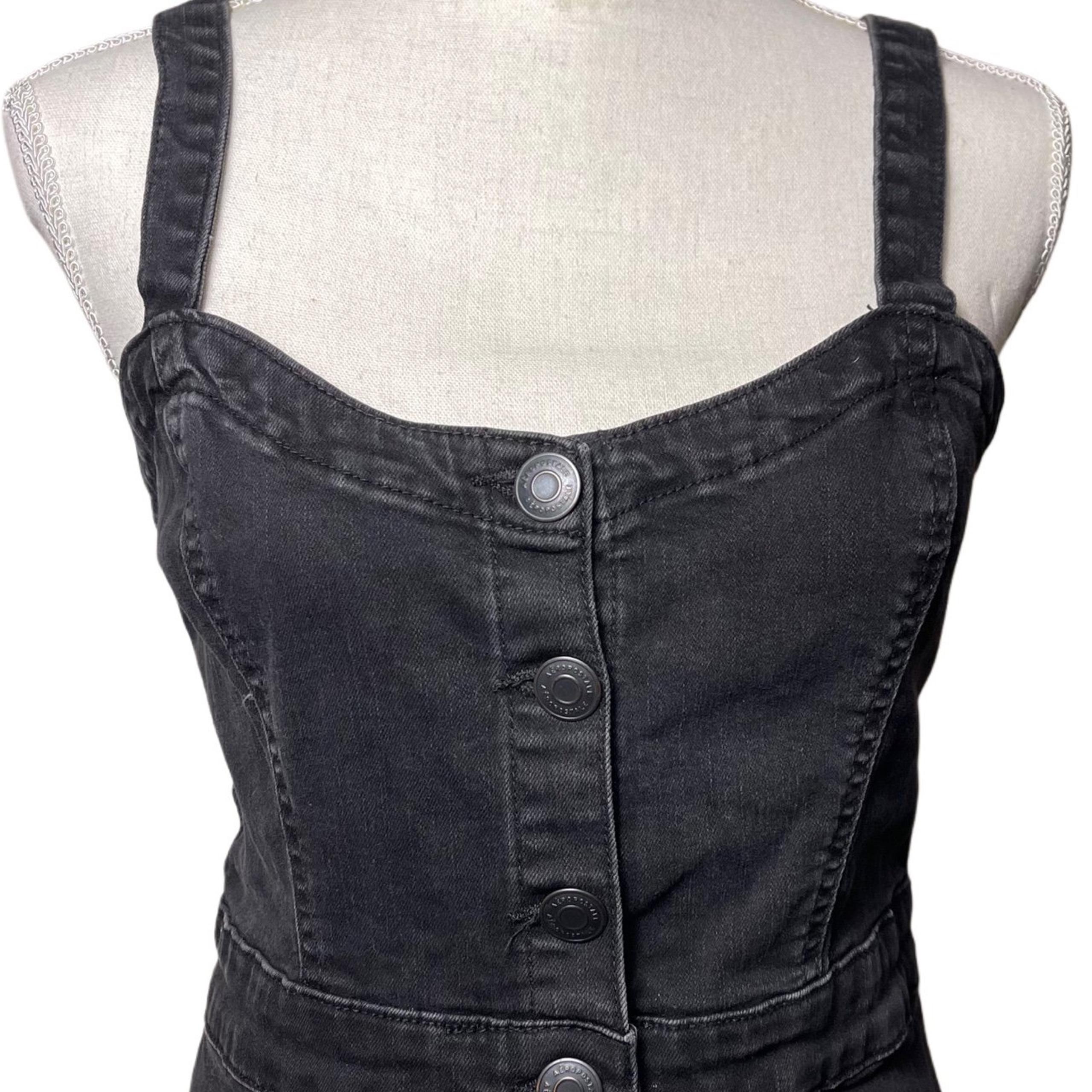 Aeropostale Black Denim Dress Medium