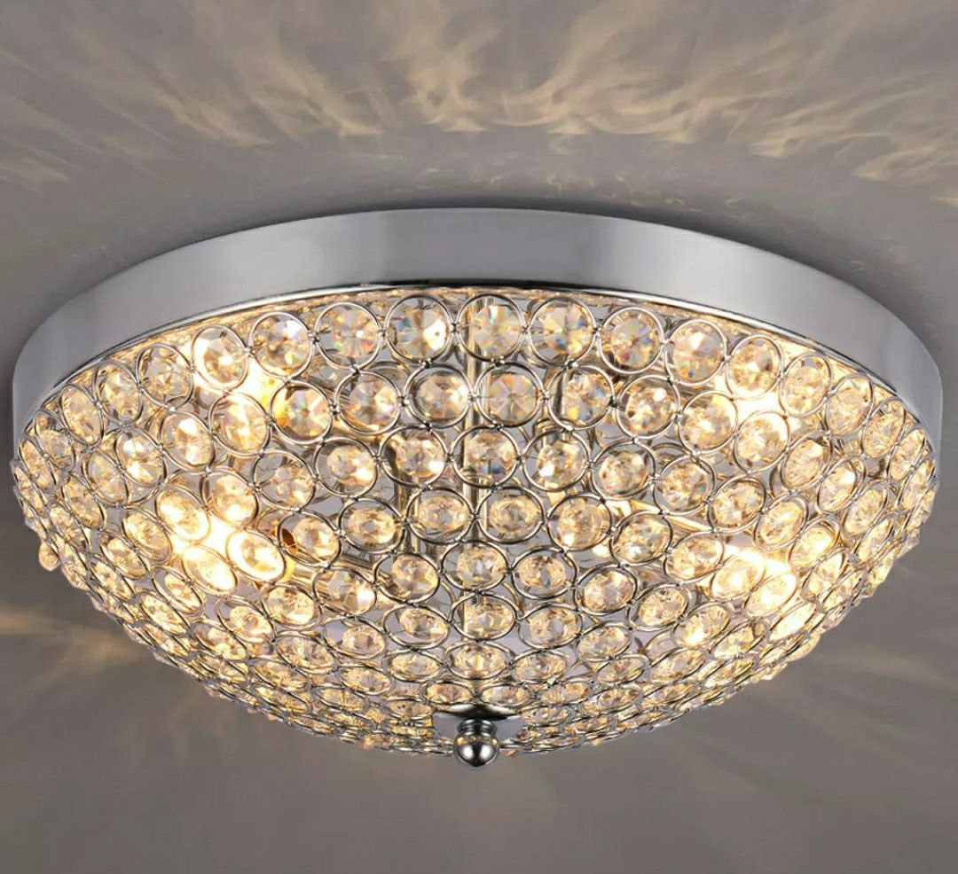 Ellipse Ceiling Flush Mount 2 Light Fixt