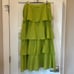 Roopa Pemmaraju Anthropologie tiered embroidered midi skirt size small