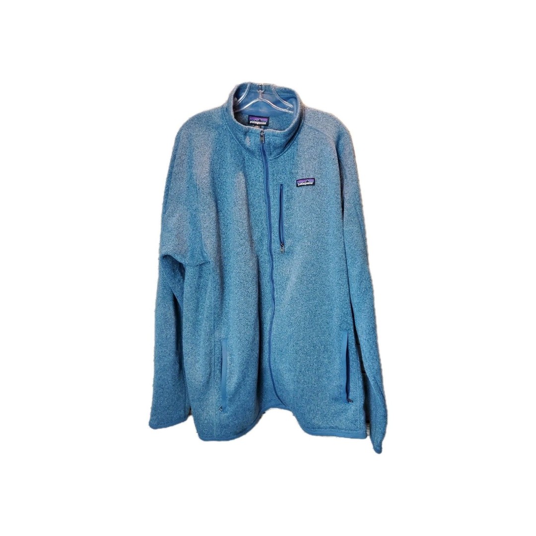Patagonia Jacket XXL Better Sweater Teal Fleece Full Zip Up Extra Large Blue