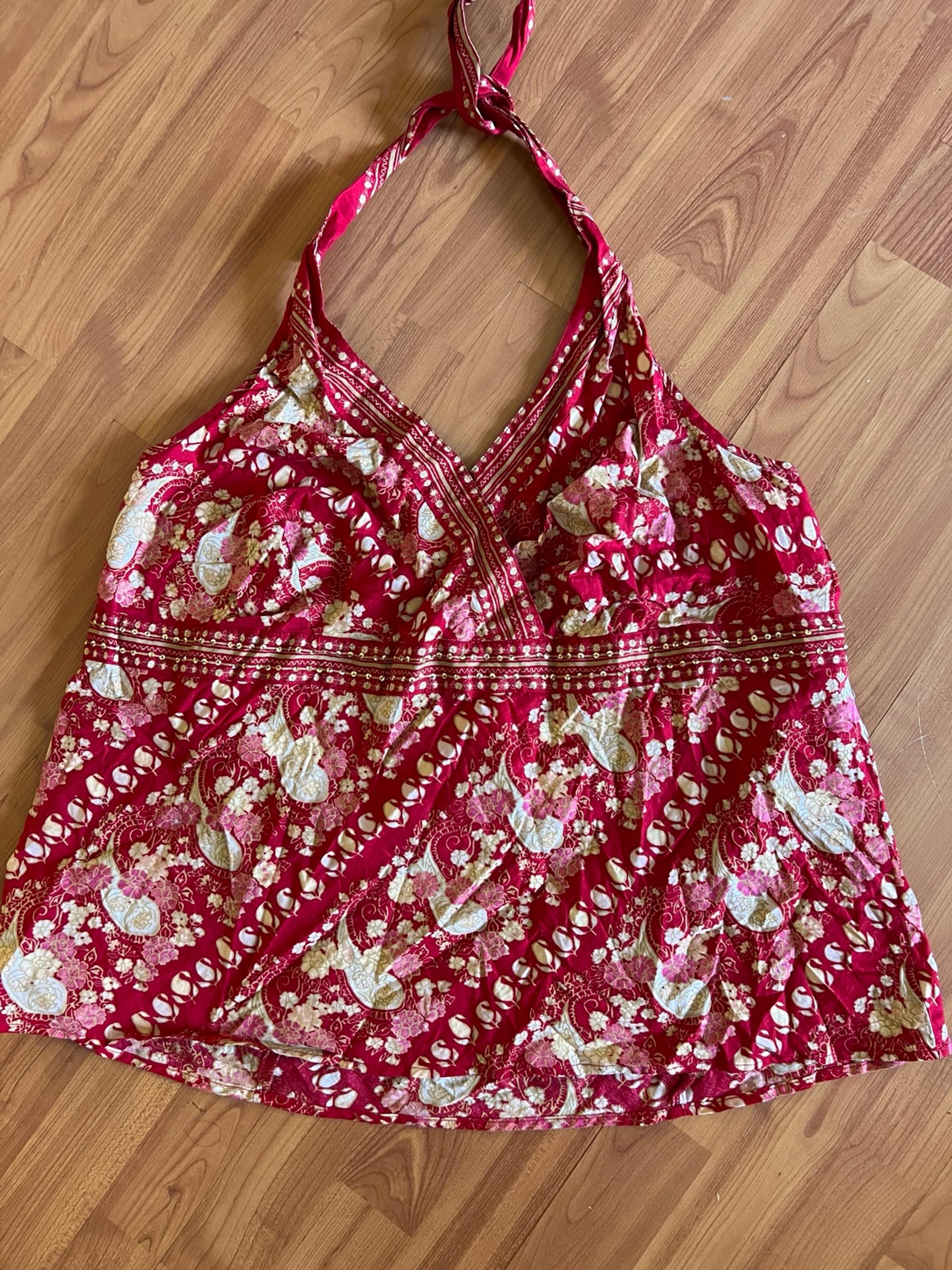 red paisley halter top 22 - Lane Bryant