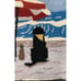 ROVER ISLAND BEACH LABS SCENE 16 X16 HOOKED WOOL PILLOW COVER HTF
