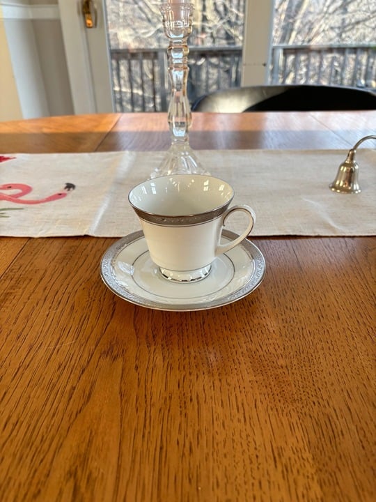 Noritake Crestwood Platinum Saucer Set of 56