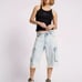 DEPECHE BLUE SKATER GIRL WIDE LEG SHORTS
