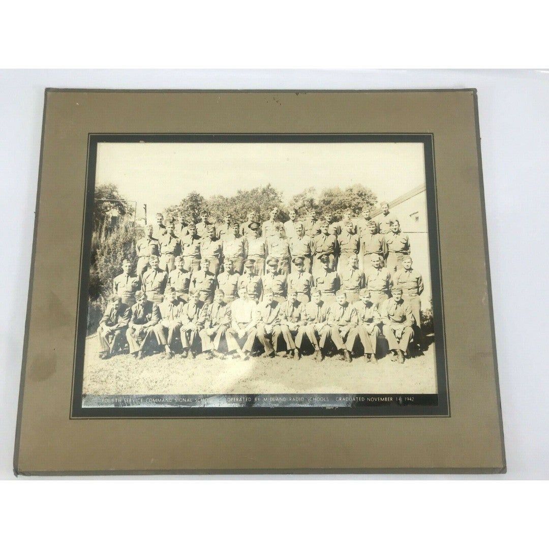 Photo WW2 Midland Radio Fourth Service Command Signal Schools 1942 8x10 USASC
