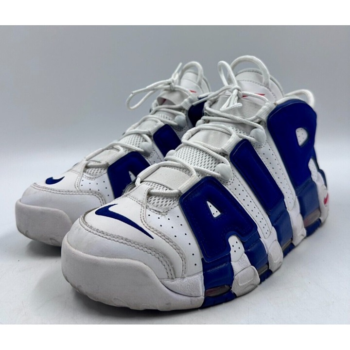Nike Air More Uptempo '96 White/ Lace Up Athletic Sneakers Size 10.5