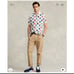 NWT Polo Ralph Lauren Classic Fit Polo-Shirt-Print Mesh Polo