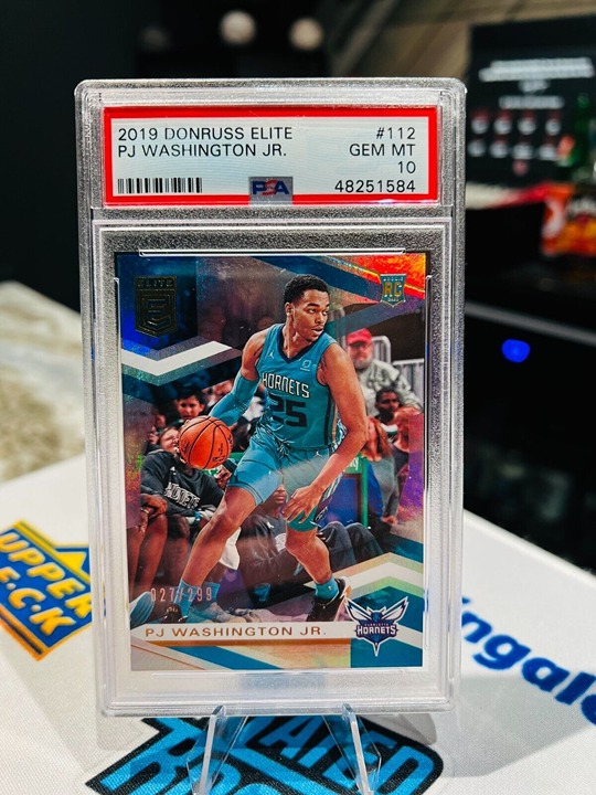 PSA 10 2019-20 Donruss Elite - Rookies #112 PJ Washington Jr. /299 ROOKIE MAVS