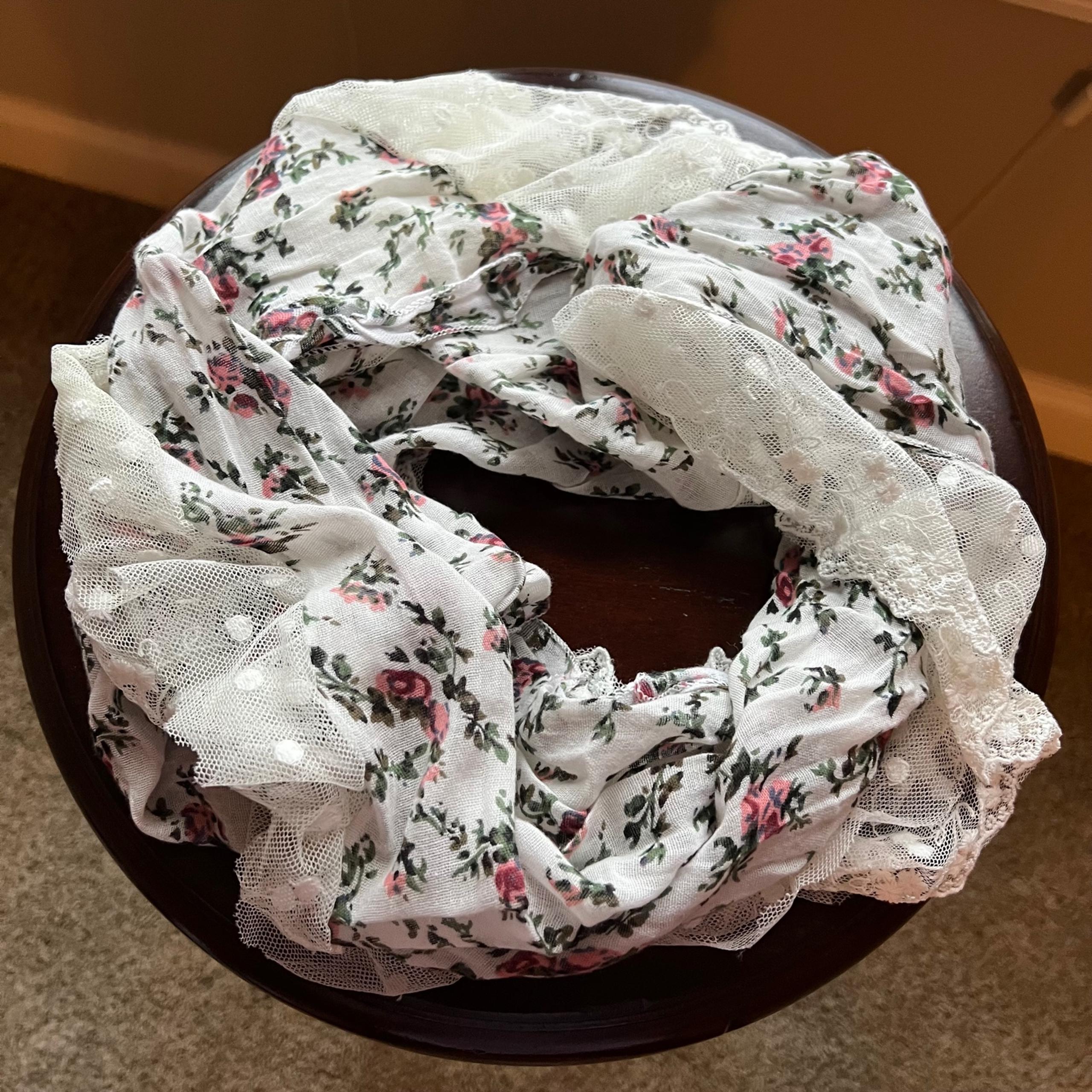 Maurices Floral Lace Scarf