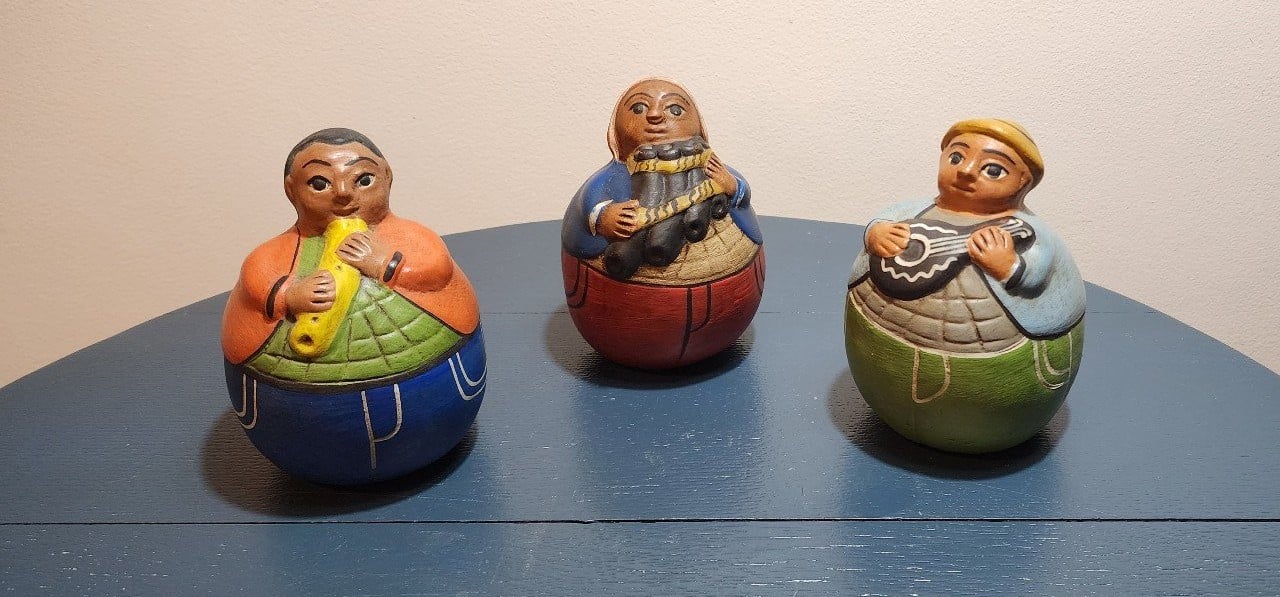 Peruvian Musician Sculptures