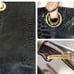 Michael Kors Jet Set black leather snakeskin print tote