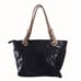 Michael Kors Jet Set black leather snakeskin print tote