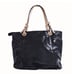 Michael Kors Jet Set black leather snakeskin print tote