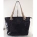 Michael Kors Jet Set black leather snakeskin print tote