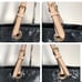 Michael Kors Jet Set black leather snakeskin print tote
