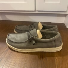 Men’s Hey Dude Shoes - 12 - Recycled Leather Coffee - Wally