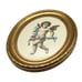 Vintage Victorian Angel Cherub Die Cut Oval Frame Plaque Wall Ornate Religion