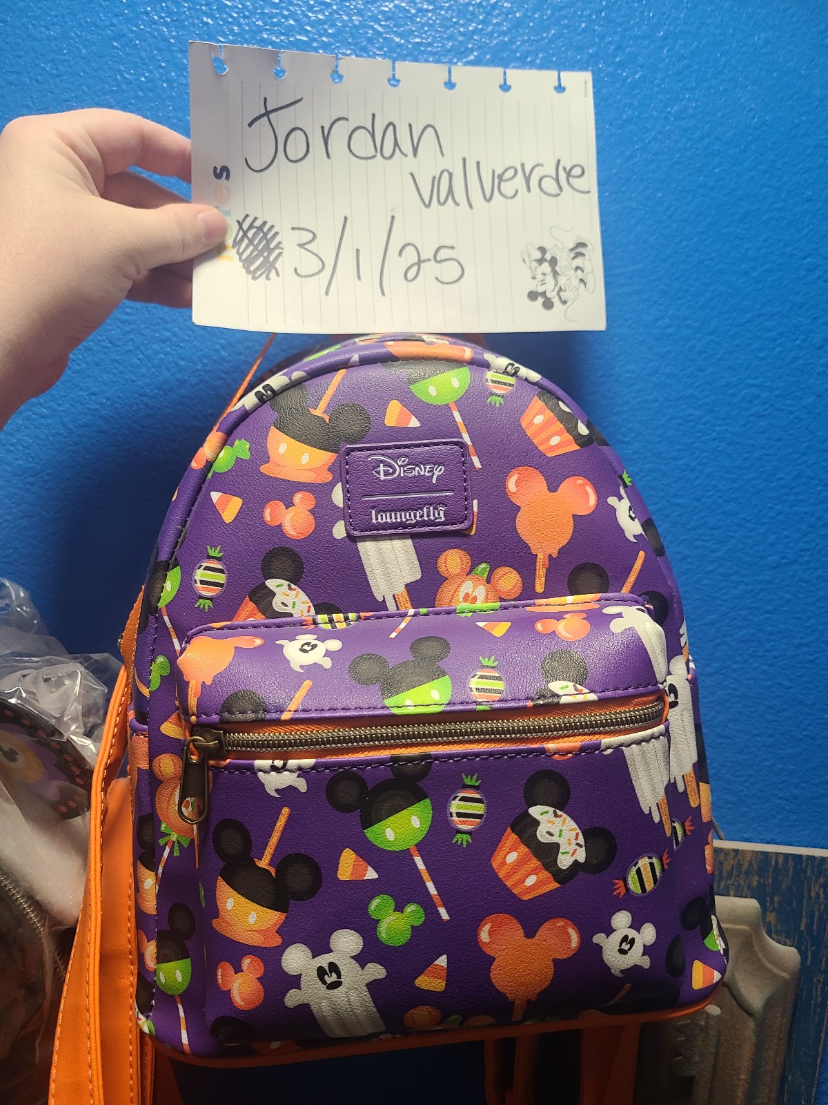Mickey halloween candy backpack/crossbody