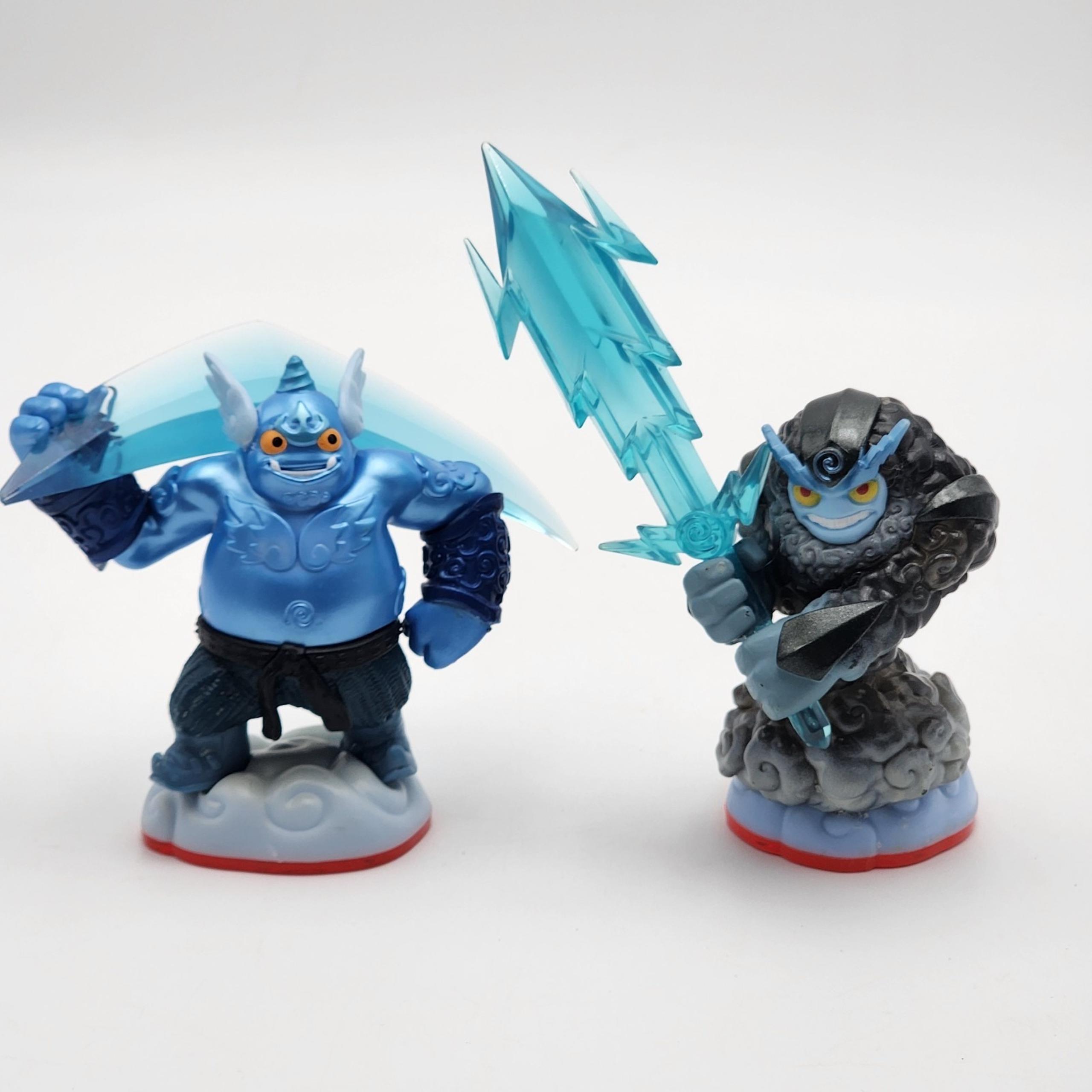 Skylanders Trap Team Thunderbolt and Gusto Characters Figure Lot of 2