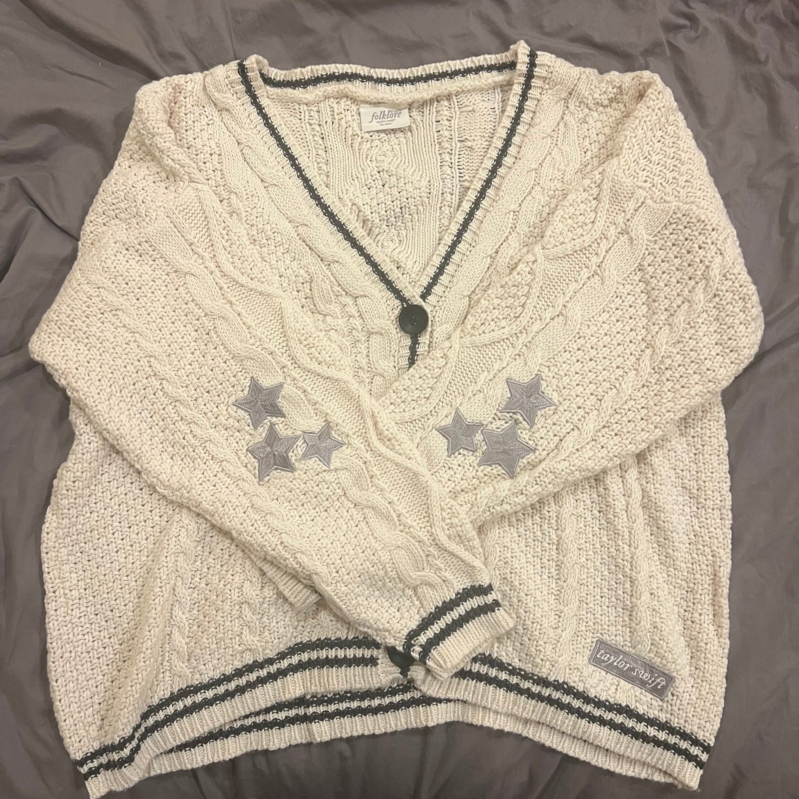 Taylor Swift | XL/2XL OFFICIAL Folklore Patch Cardigan