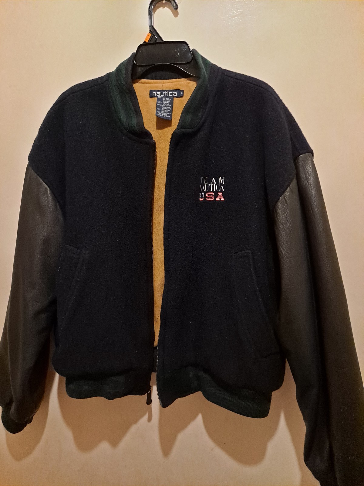 Vintage 90's Nautica Team USA Yacht Team Bomber jacket size Large
