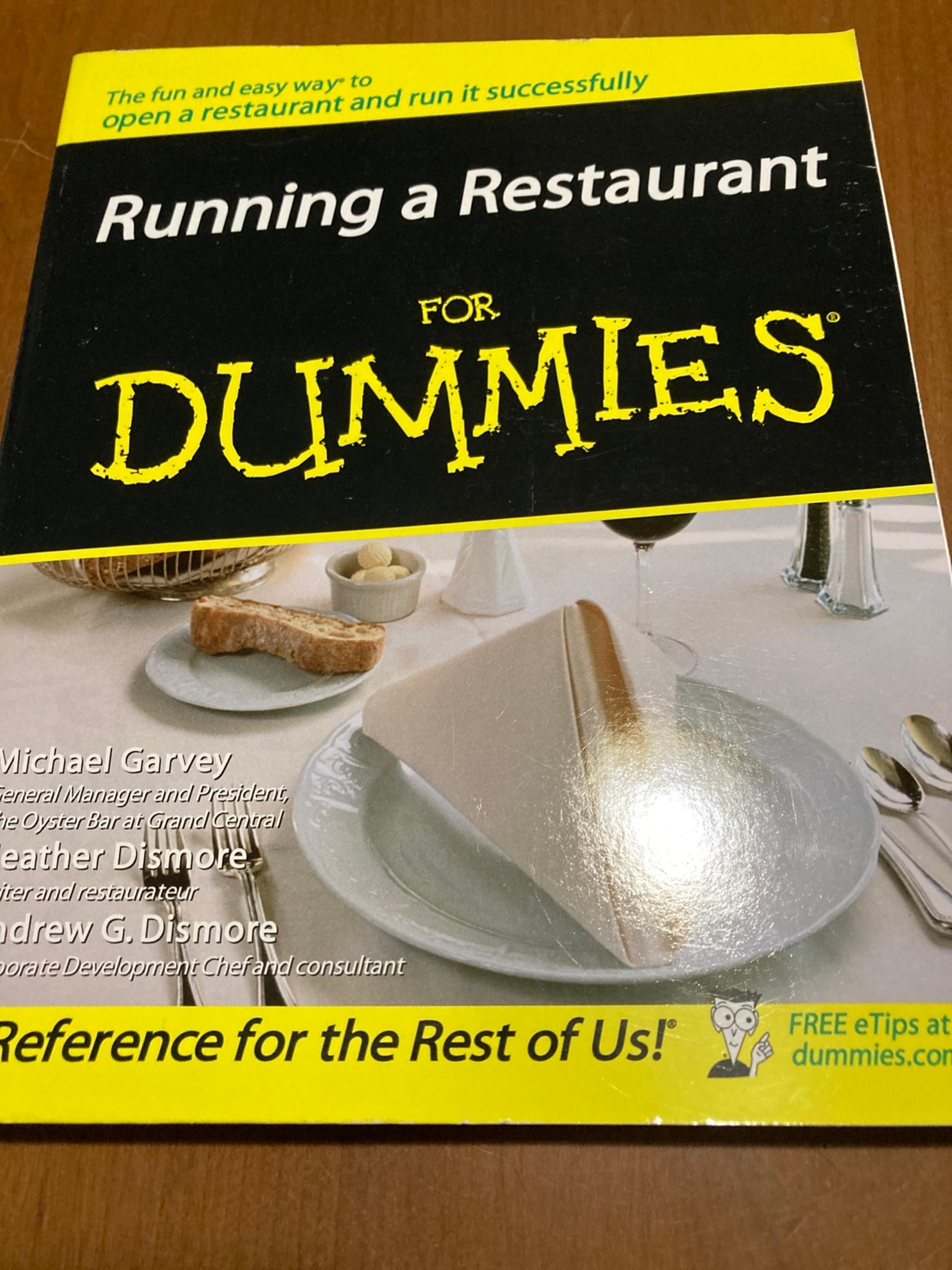 Running a restaurant for dummies
