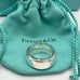 Tiffany & Co. Sterling Silver Metropolis Screw Unisex Band Ring